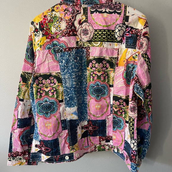 Sergenti button up printed jacket size Large - Picture 2 of 5